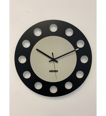 ChantalBrandO Wandklok ChantalBrandO CETARA BLACK & GREY -- MODERN DESIGN --