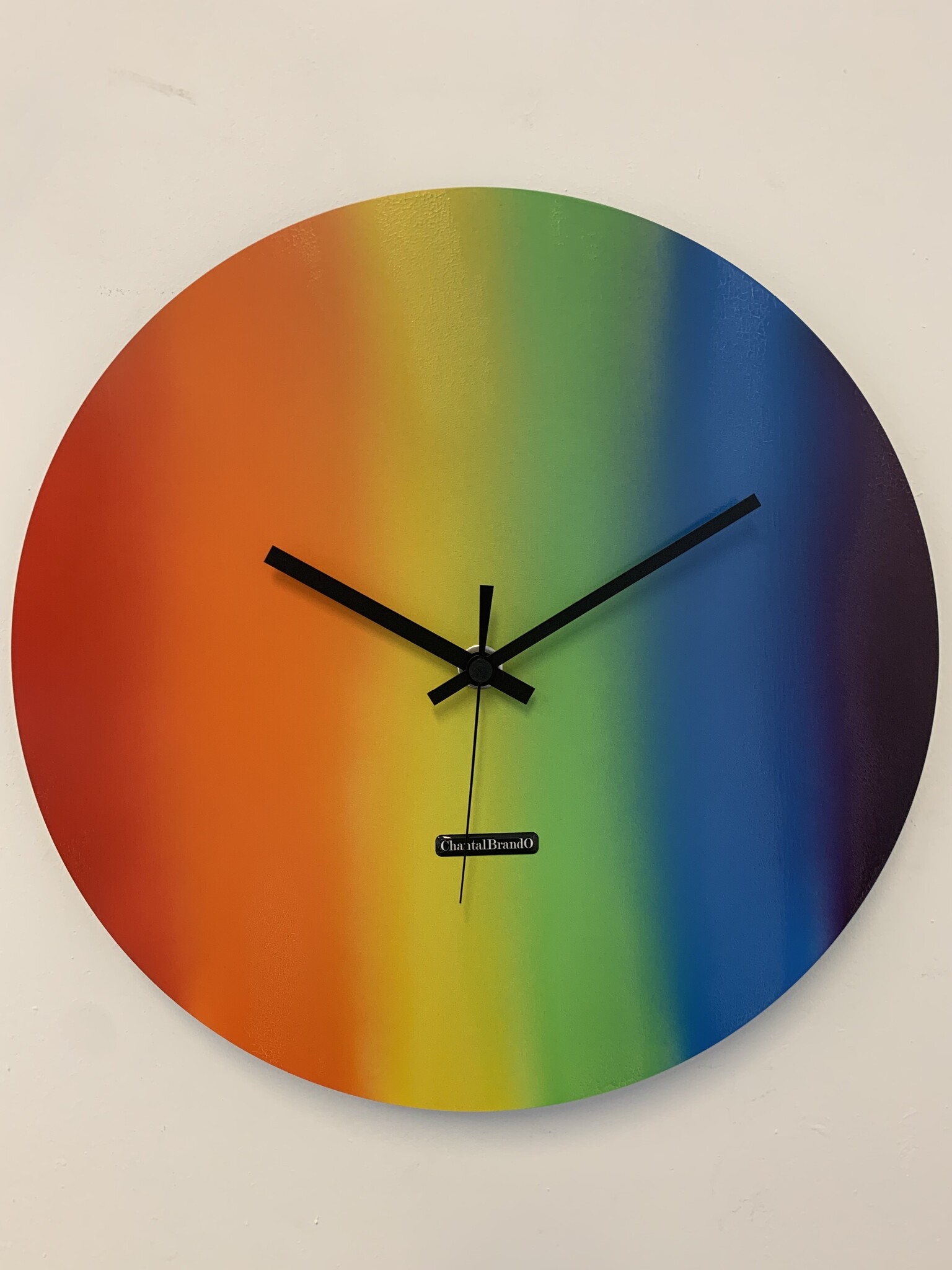 ChantalBrandO Wandklok ChantalBrandO == RAINBOW WARRIOR -- MODERN DESIGN --