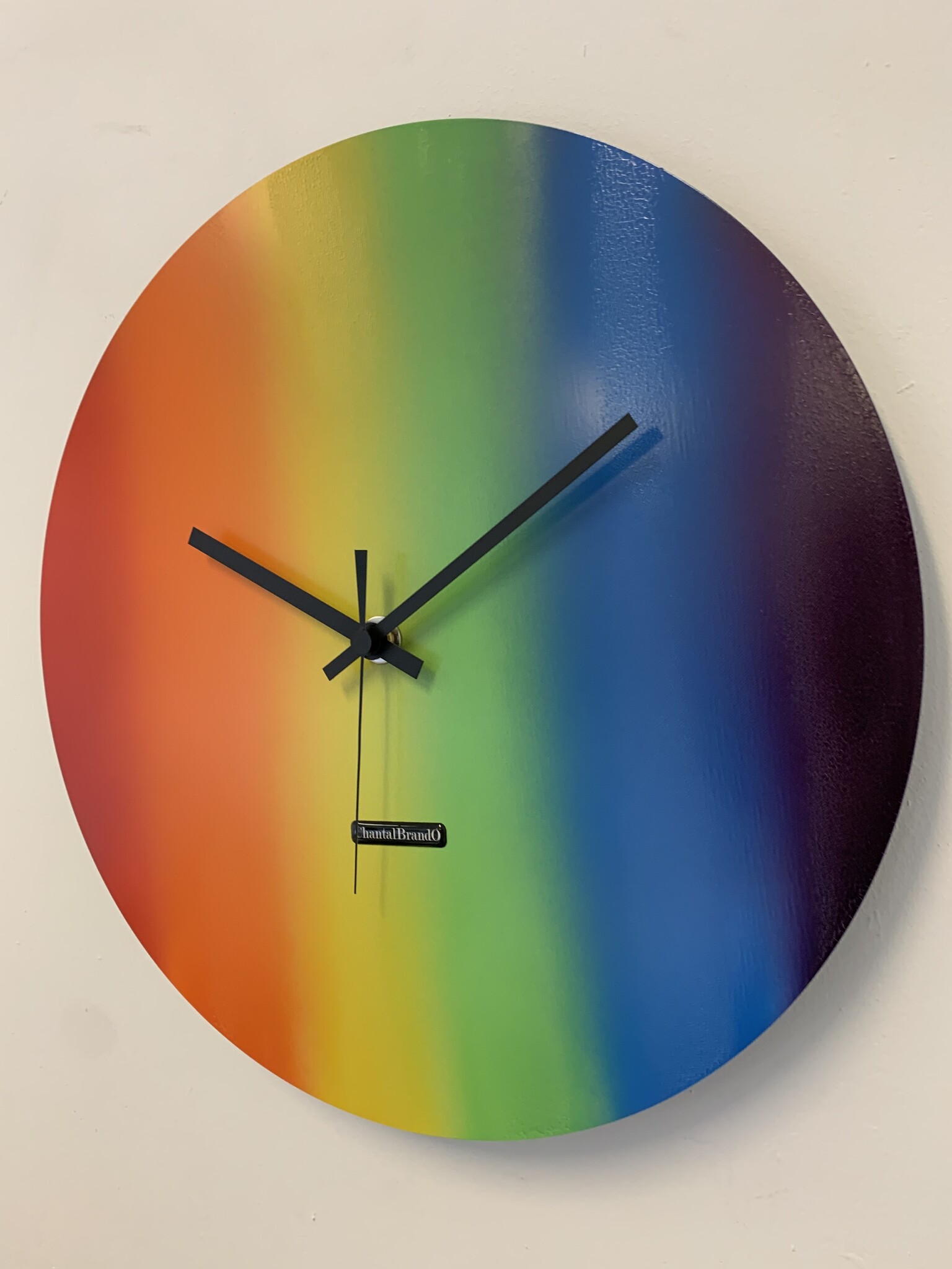 ChantalBrandO Wandklok ChantalBrandO == RAINBOW WARRIOR -- MODERN DESIGN --