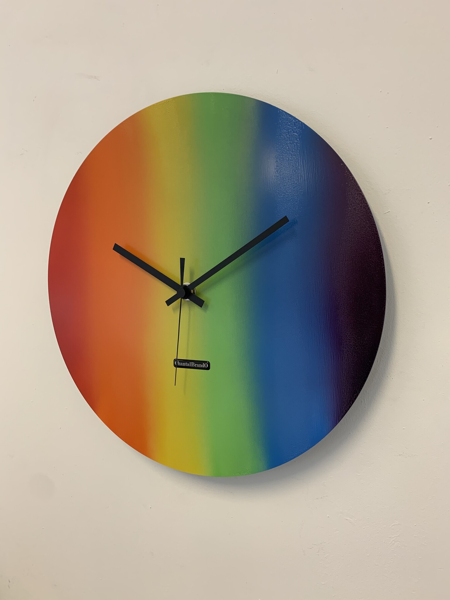 ChantalBrandO Wandklok ChantalBrandO == RAINBOW WARRIOR -- MODERN DESIGN --