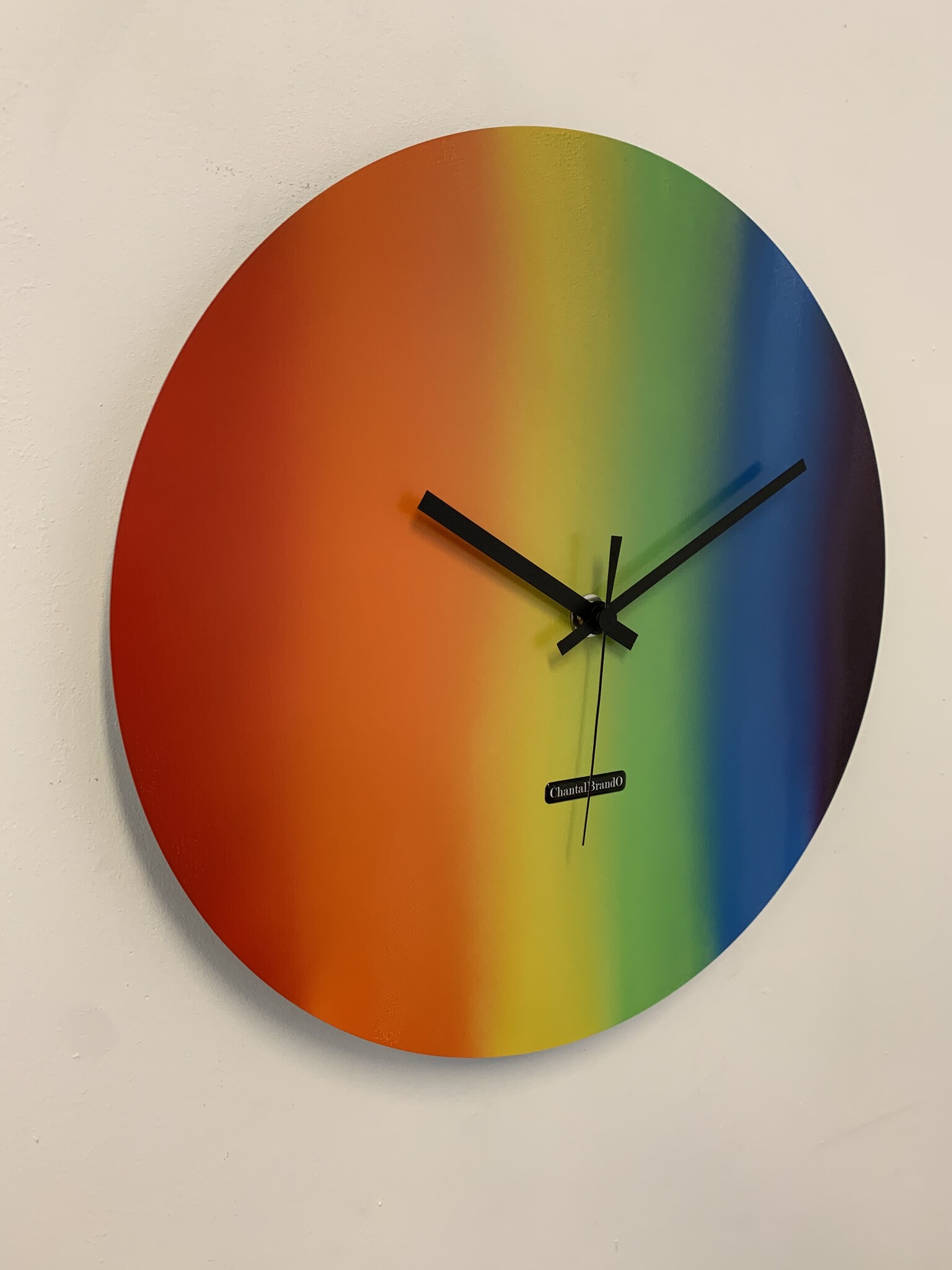 ChantalBrandO Wandklok ChantalBrandO == RAINBOW WARRIOR -- MODERN DESIGN --