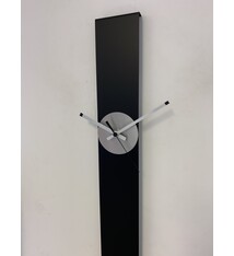 ChantalBrandO Wandklok CHANTALBRANDO SUMMIT BLACK & SILVER MODERN DESIGN = ZWART & ZILVER