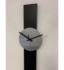 ChantalBrandO Wandklok CHANTALBRANDO SUMMIT BLACK & SILVER = MODERN DESIGN =