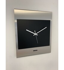 ChantalBrandO Wandklok CHANTALBRANDO = CANBERRA = BLACK & SILVER = MODERN DESIGN =