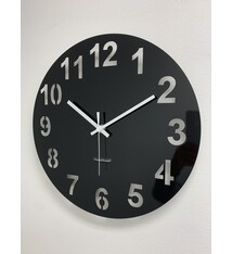 ChantalBrandO Wandklok CHANTALBRANDO -- BLACK -- TWILIGHT ZONE 40 -- MODERN DESIGN