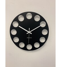 ChantalBrandO Wandklok CHANTALBRANDO -- BLACK TORNADO 34 -- MODERN DESIGN