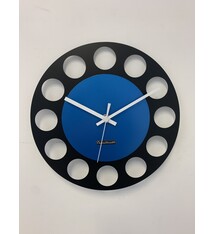 ChantalBrandO Wandklok CHANTALBRANDO -- ARTIC BLUE TORNADO 34 -- MODERN DESIGN --