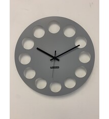 ChantalBrandO Wandklok CHANTALBRANDO -- GREY TORNADO 40 -- MODERN DESIGN --