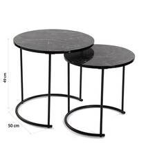 ChantalBrando  koffietafel set NERO VEREEN