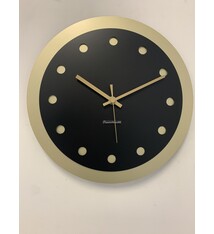 Wandklok CHANTALBRANDO -- MEDUSA -- BLACK & GOLD -- MODERN DESIGN --