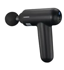 Oplaadbaar massagepistool met LED-display, zwart