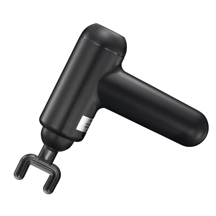 Oplaadbaar massagepistool met LED-display, zwart