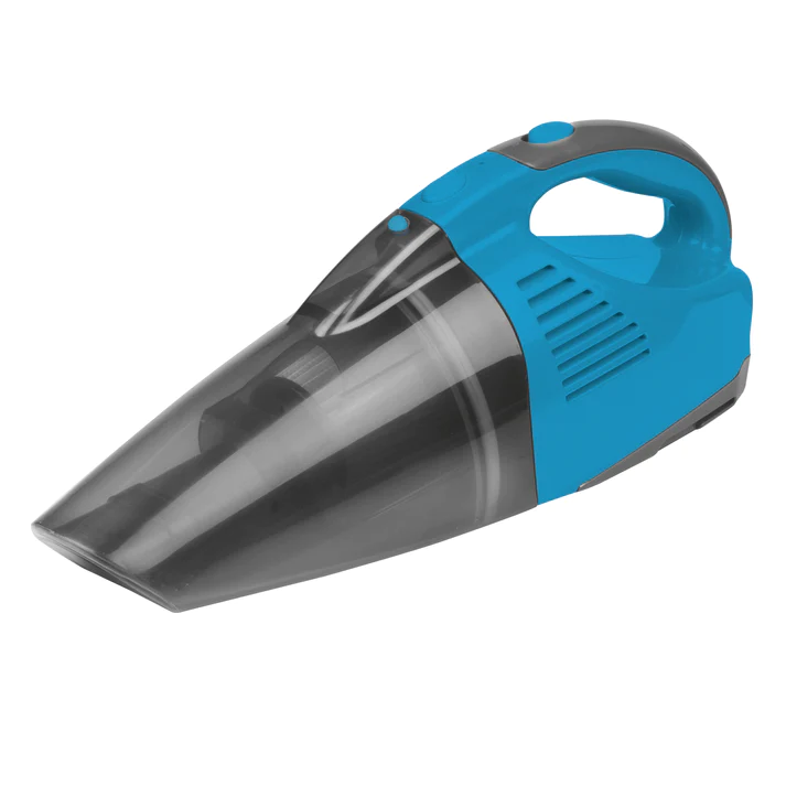 Snoerloze, oplaadbare 2-in-1 stofzuiger met nat- en droogzuigfuncties - Blauw