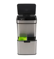 Sensor afvalcontainer / Comfortliving 65l met 4 compartimenten en lade