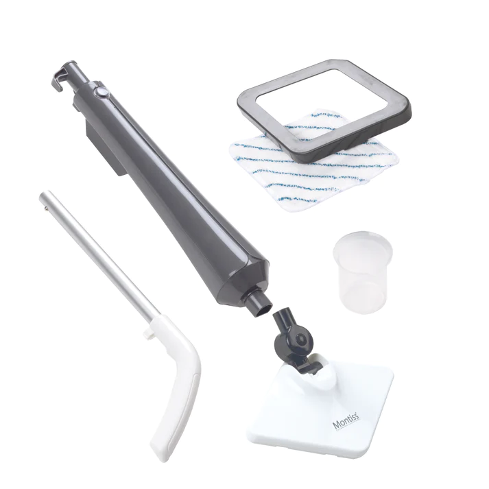 Stoommop grijs 350ml met 4m snoer en 3 accessoires