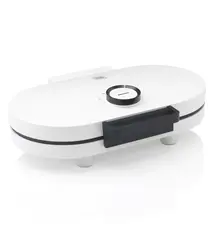 Wafelijzer dubbel hartvormig - Wit