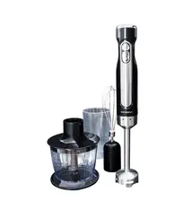 Staafmixer, zwart/roestvrij staal