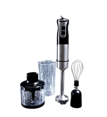 Staafmixer, zwart/roestvrij staal