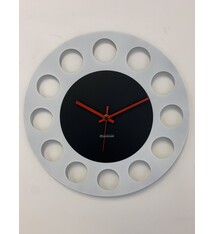 ChantalBrandO Wandklok OLYMPIA Black & White XL Modern Design