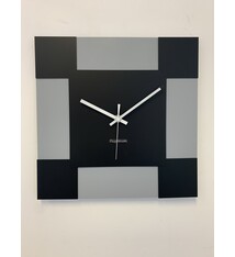 ChantalBrandO Wandklok TOSCANE PIAZZA NERO Modern Design