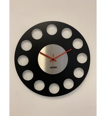 ChantalBrandO Wandklok MARAVAL Black & Silver XL Modern Design