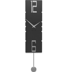 Wandklok Pendulum BLACK Modern Italian Design