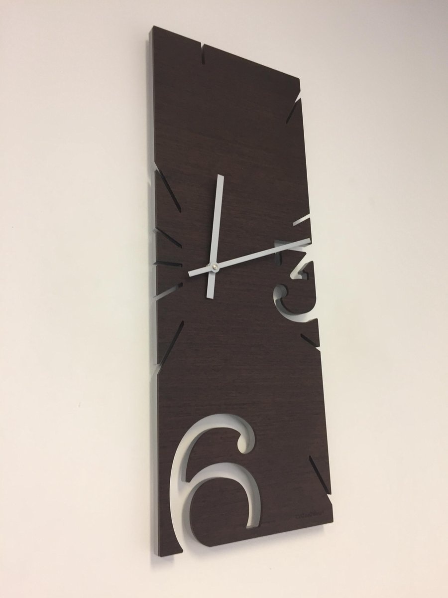 CD Italian Design Wandklok Wandklok Grijs Millettia