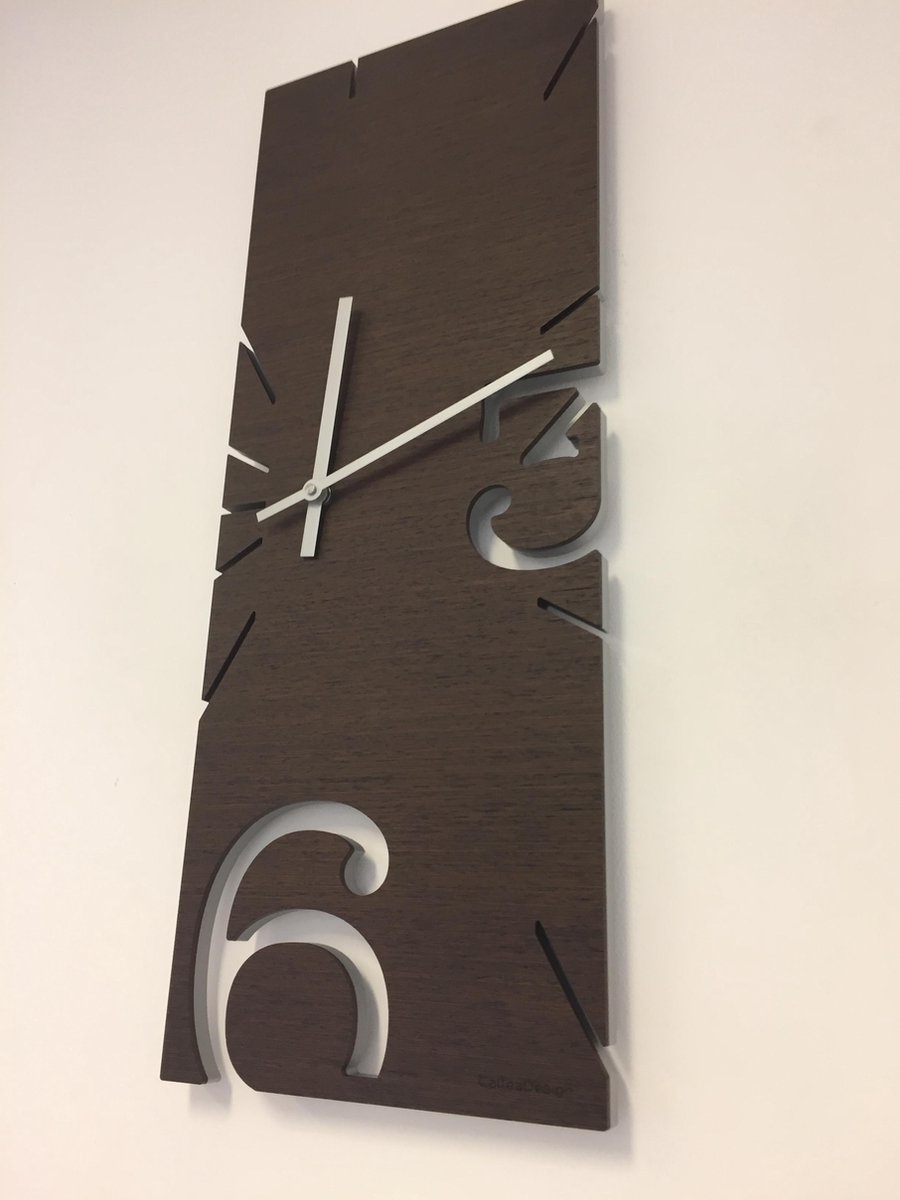 CD Italian Design Wandklok Wandklok Grijs Millettia