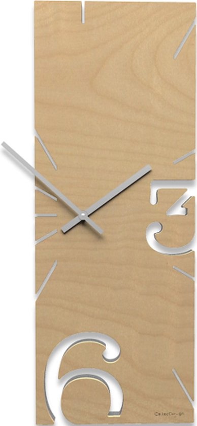 Italiaanse Wandklok GREGO WALNUT MODERN DESIGN