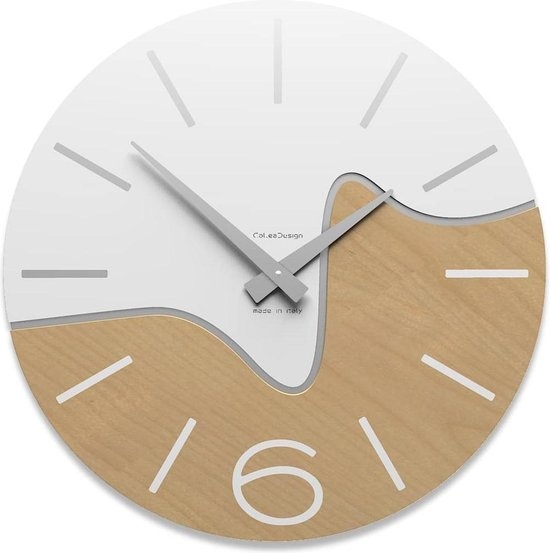 CD Italian Design Wandklok Olivier Wit