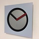 Italiaanse Wandklok PALE BLUE MODERN DESIGN