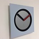 Italiaanse Wandklok PALE BLUE MODERN DESIGN