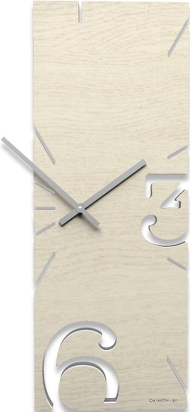 Italiaanse Wandklok GREGO OAK MODERN DESIGN