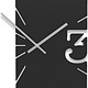 Italiaanse Wandklok GREGO BLACK Modern Design