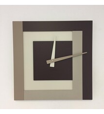 WANDKLOK SQUARE 40 CHOCO MODERN DESIGN