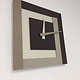 WANDKLOK SQUARE 40 CHOCO MODERN DESIGN