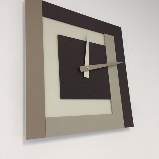 WANDKLOK SQUARE 40 CHOCO MODERN DESIGN