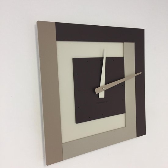 WANDKLOK SQUARE 40 CHOCO MODERN DESIGN