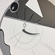 CD Wandklok Kunst Kwarts Grijs