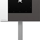 Italiaanse Wandklok Pendulum Stripes Black Modern Design
