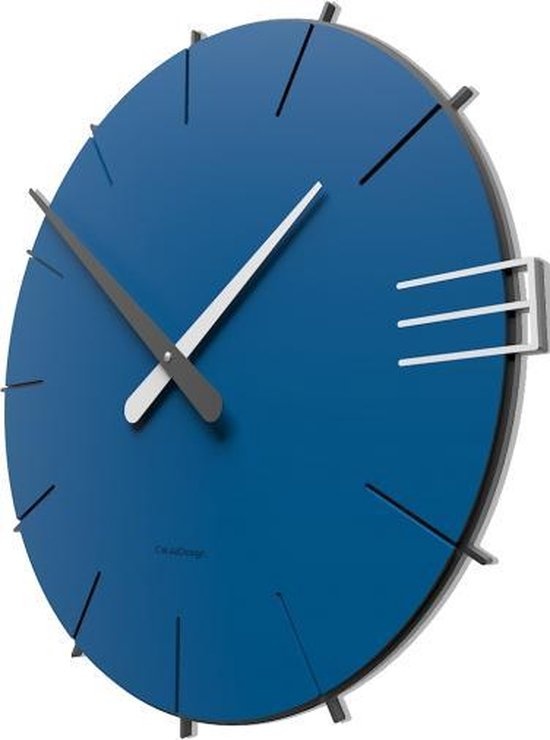 Wandklok MILANO BLUE MODERN DESIGN