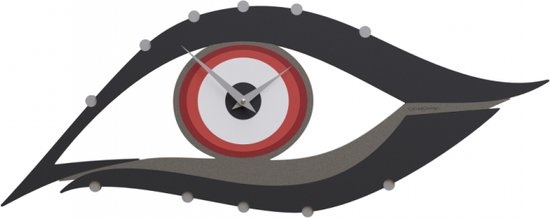 WANDKLOK "EYE IN THE SKY" MODERN DESIGN Italiaanse Wandklok