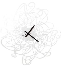 Arti e Mestieri Collectie – Handgemaakt – Metaal – Ø 90 cm - Wandklok Italiaanse Design Grote Schets Wit