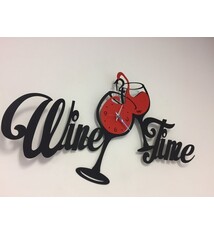 Arti e Mestieri Collectie – Handgemaakt – Wandklok Italiaanse Design Wijnen - 67 cm