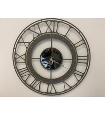 MODERN ITALIAN DESIGN Arti e Mestieri Collectie – Handgemaakt – Metaal – Ø 70 cm - HORROS WANDKLOK Mud