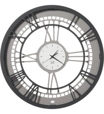 Arti e Mestieri Collectie - Handgemaakt – Wandklok Italiaanse Design Royaal zwart 50