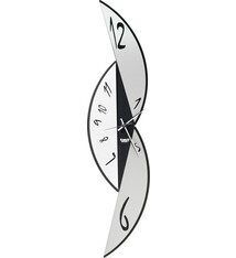 Arti e Mestieri Collectie – Handgemaakt – Wandklok Italiaanse Design Scherp zwart/wit - 88 cm