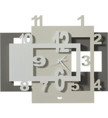 Arti e Mestieri Collectie - Handgemaakt – Kleine Wandklok SFAR Wit/Marmer 40