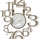 Arti e Mestieri Collectie - Handgemaakt – Wandklok Kleine Freak Beige/Wit Marmer 54x40cm