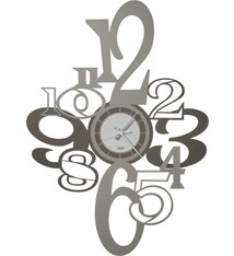 Arti e Mestieri Collectie - Handgemaakt – Wandklok Grote Clue BRONS/ZAND/IVOOR 60x84